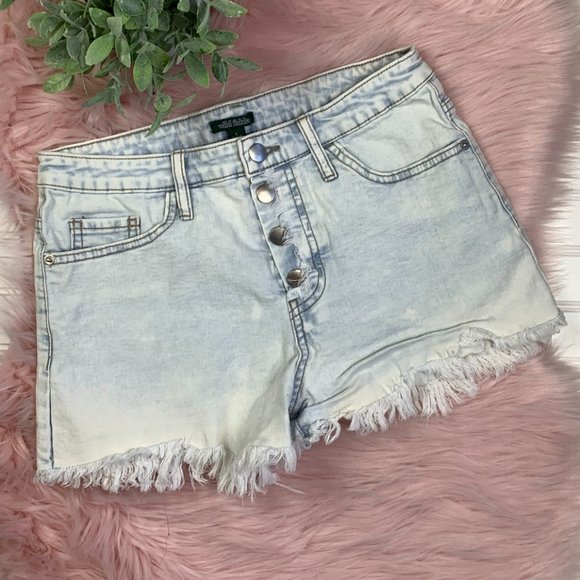 Wild Fable White Wash Denim Shorts
